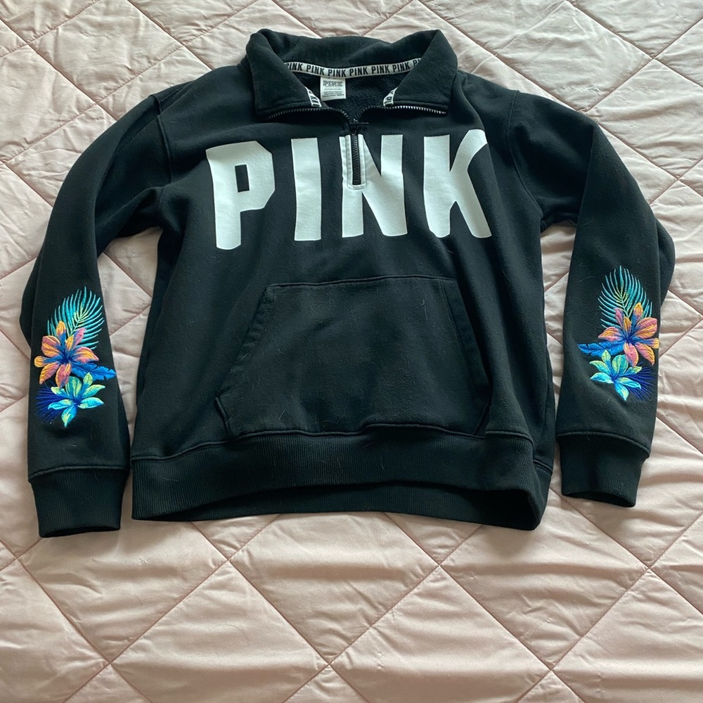 Pink brand quarter zip